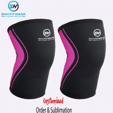 shhfitwear Knee Sleeves 5mm Black/Pink KS-020